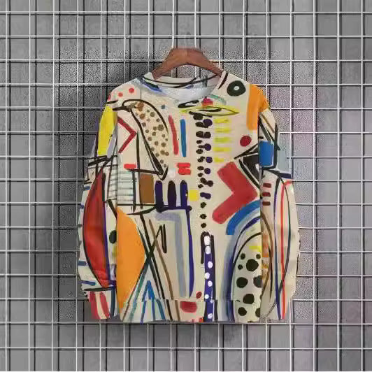 Polerón urbano unisex estampado pintado a mano – 10 diseños