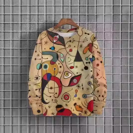 Polerón urbano unisex estampado pintado a mano – 10 diseños