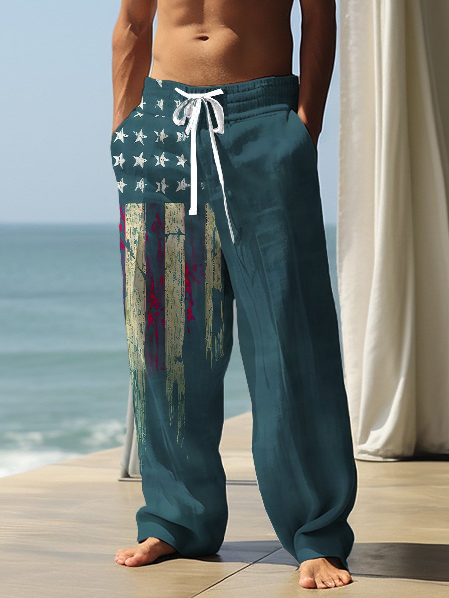 Pantalones rectos de otoño con estampado digital 3D vintage – 13 diseños