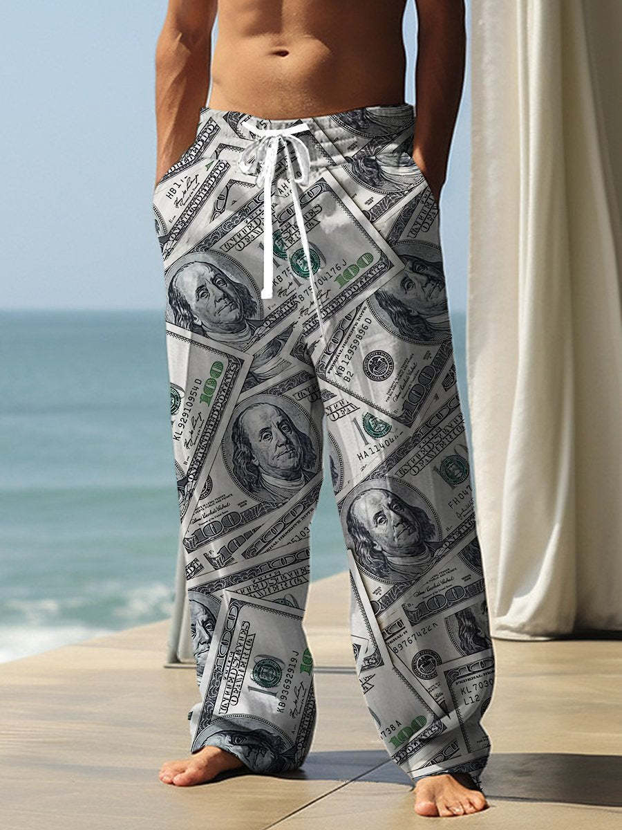 Pantalones rectos de otoño con estampado digital 3D vintage – 13 diseños