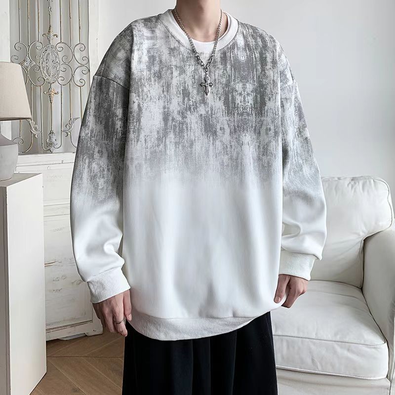 Polerón urbano cuello redondo efecto tie-dye para hombre – 4 colores