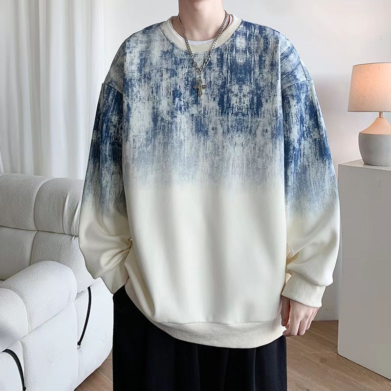 Polerón urbano cuello redondo efecto tie-dye para hombre – 4 colores