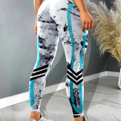 Leggings fitnes ajustados de cintura alta con estampado - 16 Diseños diferentes