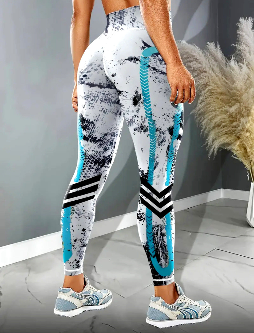 Leggings fitnes ajustados de cintura alta con estampado - 16 Diseños diferentes