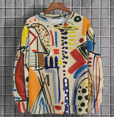 Polerón urbano unisex estampado pintado a mano – 10 diseños