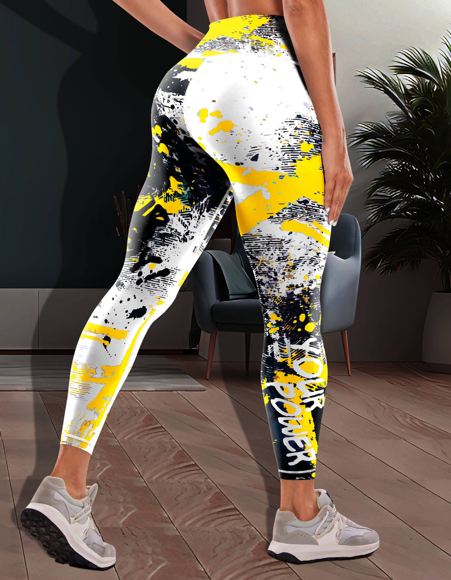 Leggings fitnes ajustados de cintura alta con estampado - 16 Diseños diferentes