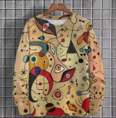 Polerón urbano unisex estampado pintado a mano – 10 diseños