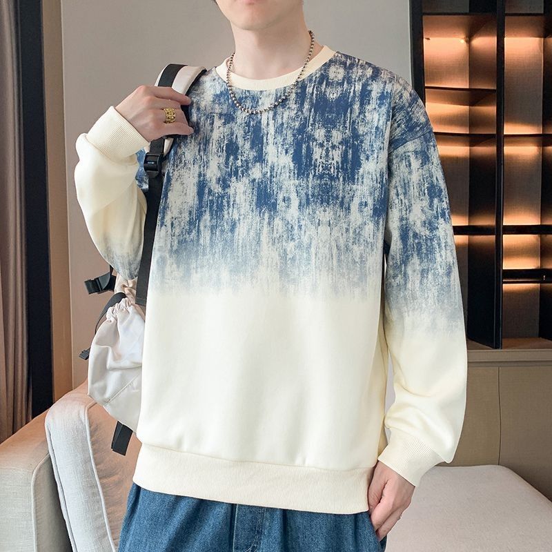 Polerón urbano cuello redondo efecto tie-dye para hombre – 4 colores